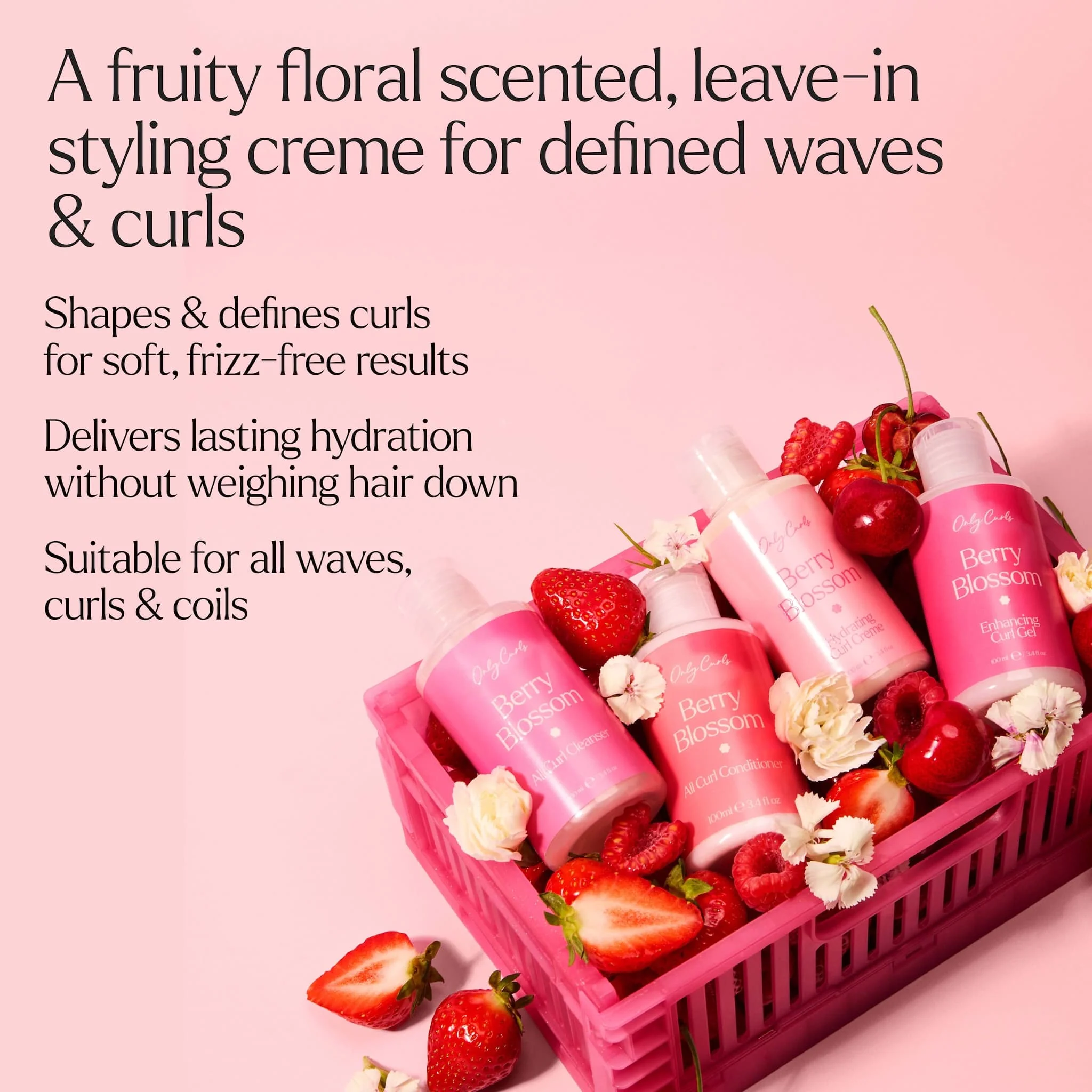 Only Curls Berry Blossom Hydrating Curl Creme - Image 3