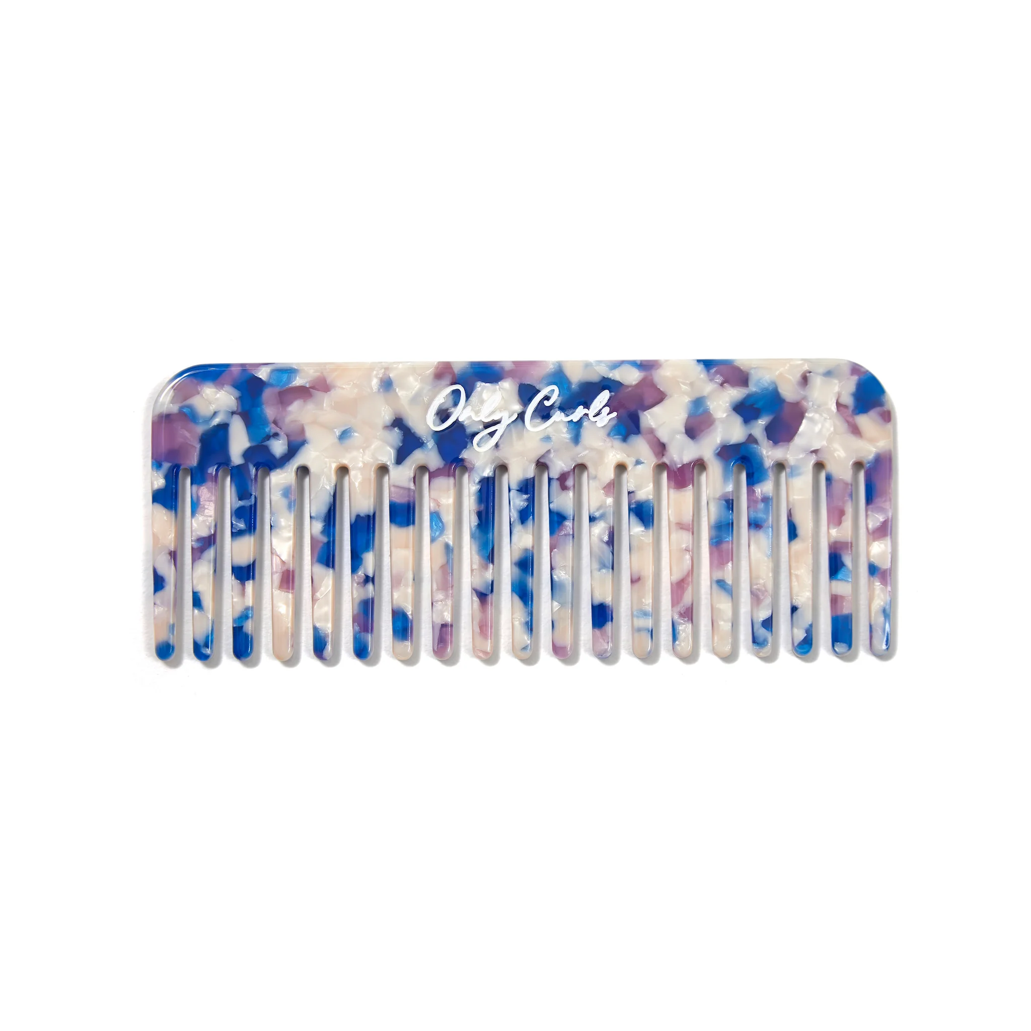Only Curls Curl Comb - Blue Confetti