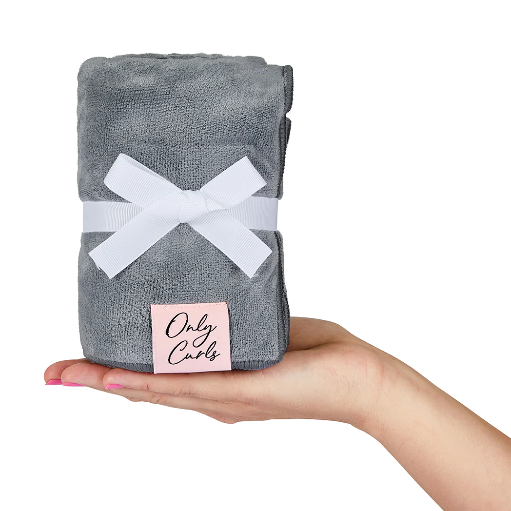Only Curls Microfibre Hair Towel - Grey - Image 2