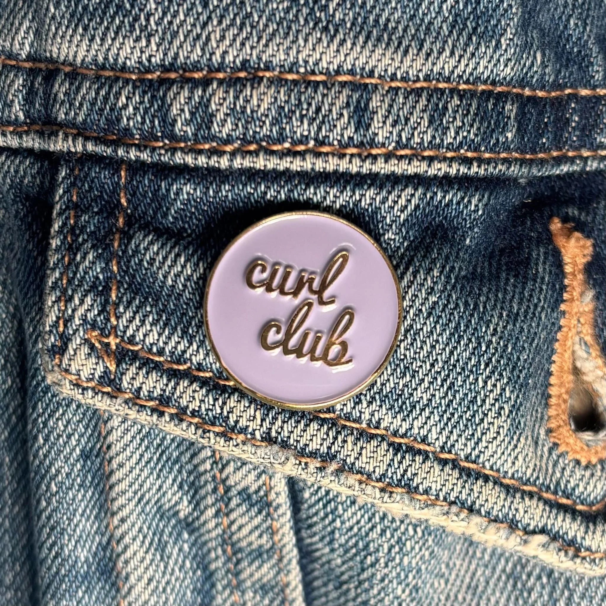 Only Curls Pin Badge - Curl Club - Image 2