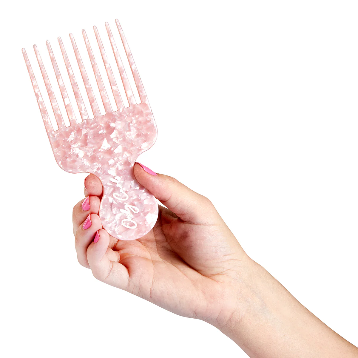 Only Curls Afro Comb - Pink Shimmer - Image 2