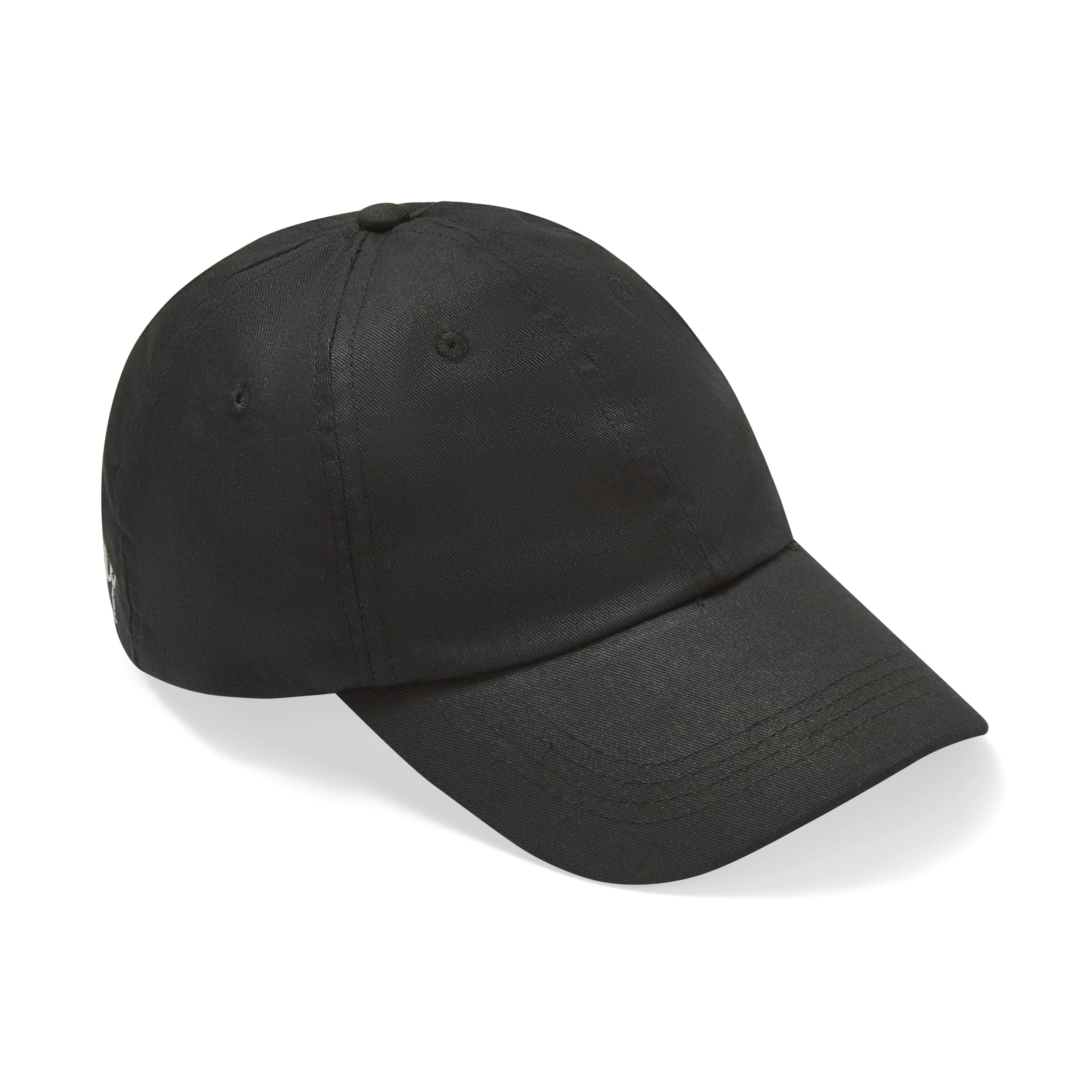 Only Curls Satin Lined Baseball Hat - Black