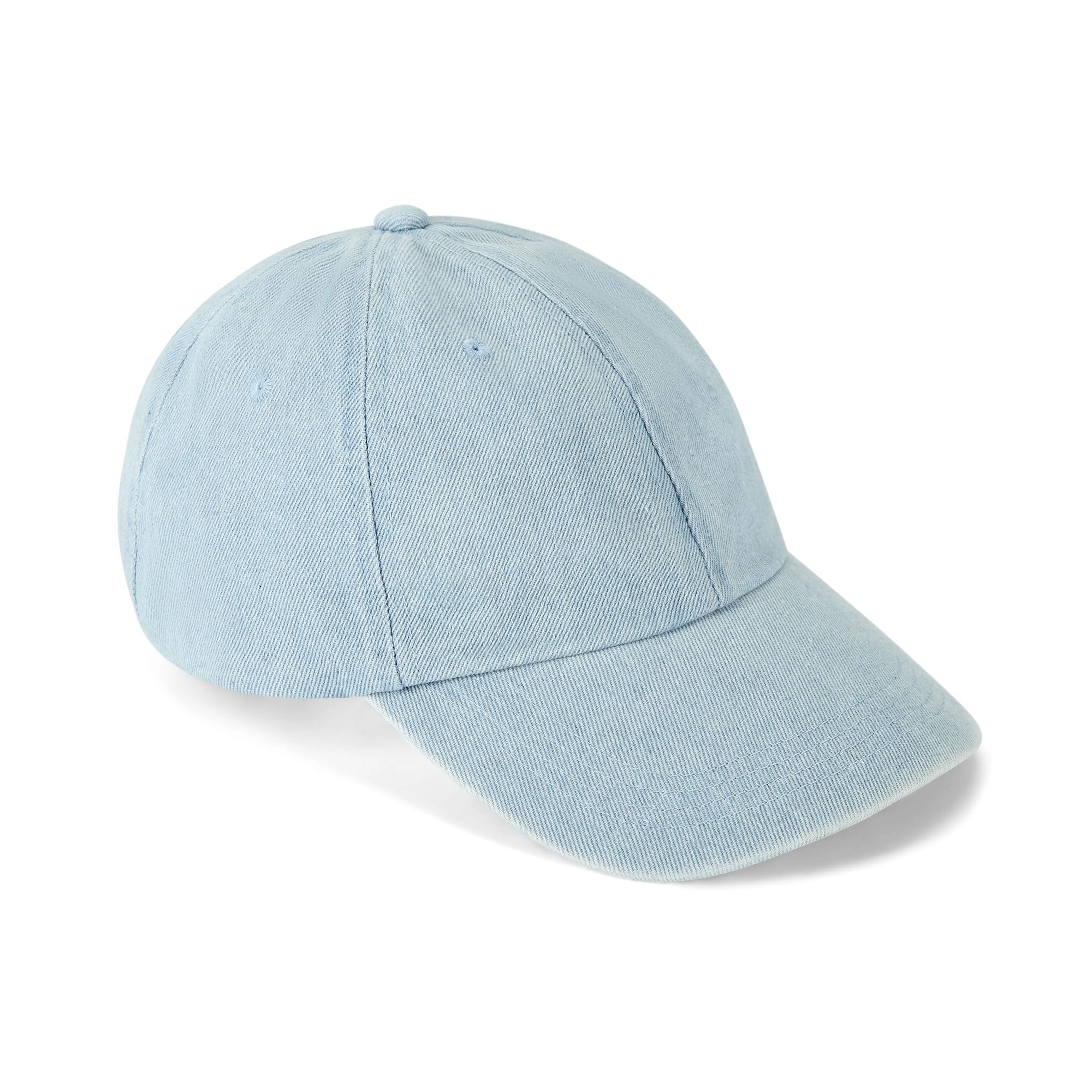 Only Curls Satin Lined Baseball Hat - Denim Blue