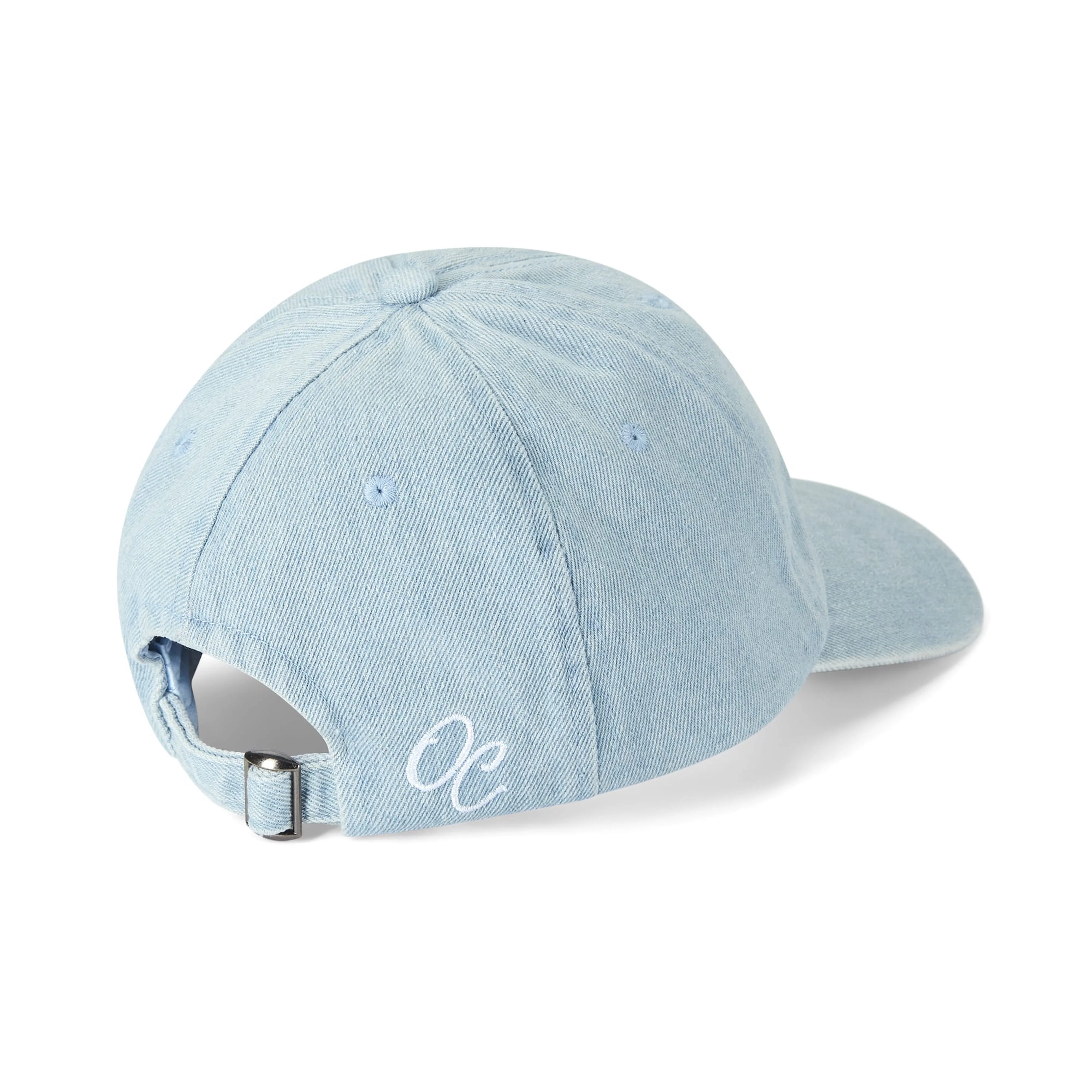 Only Curls Satin Lined Baseball Hat - Denim Blue - Image 2