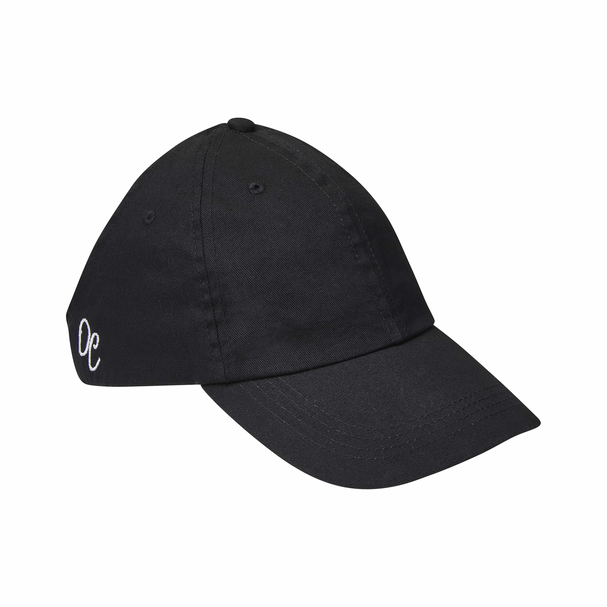Only Curls Satin Lined Baseball Hat (with open back) - Jet Black - Image 4