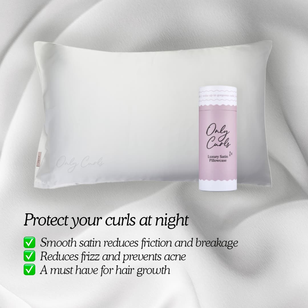 Only Curls Satin Pillowcase - White - Image 4