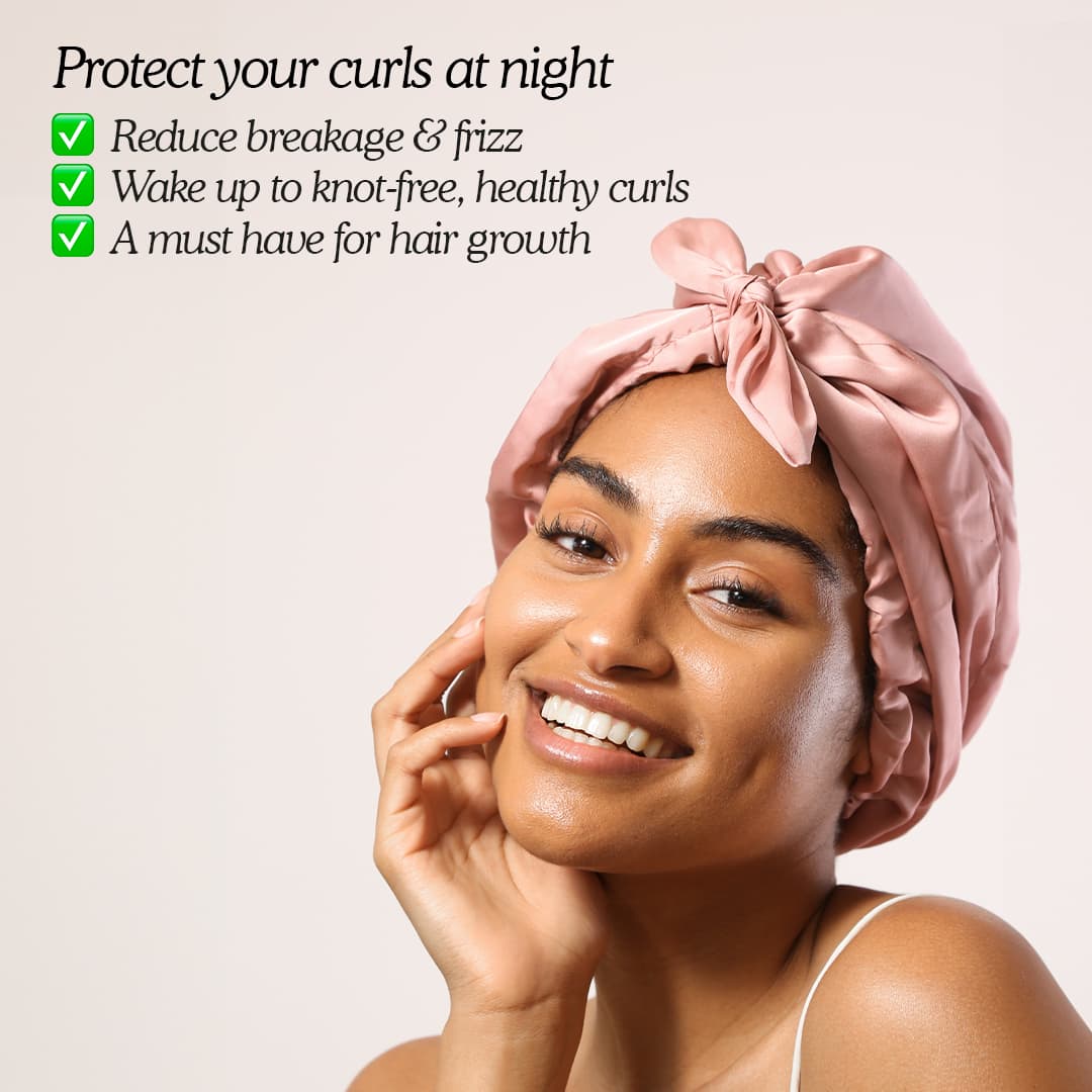 Only Curls Satin Sleep Turban - Sage - Image 2