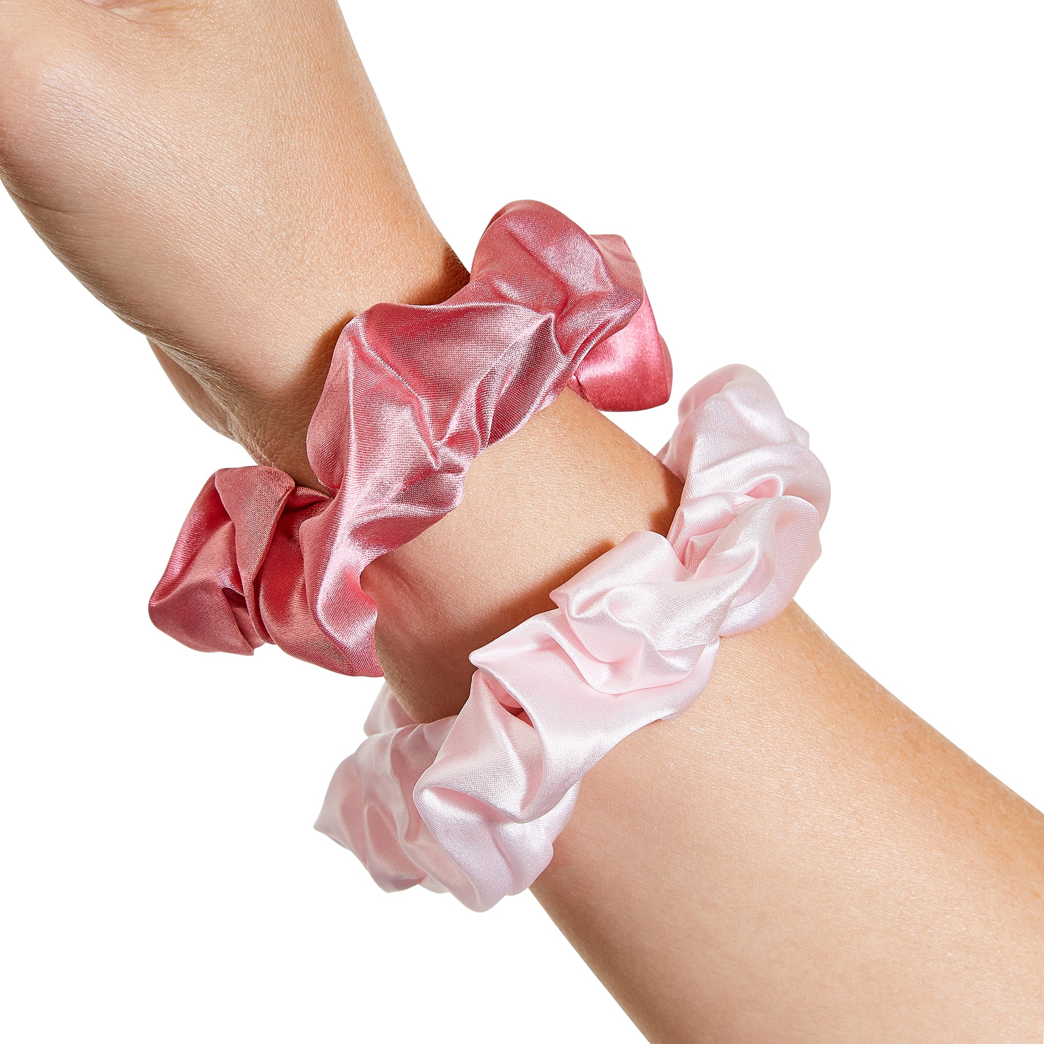 Only Curls Silk Scrunchies - Rose Multi - Image 2