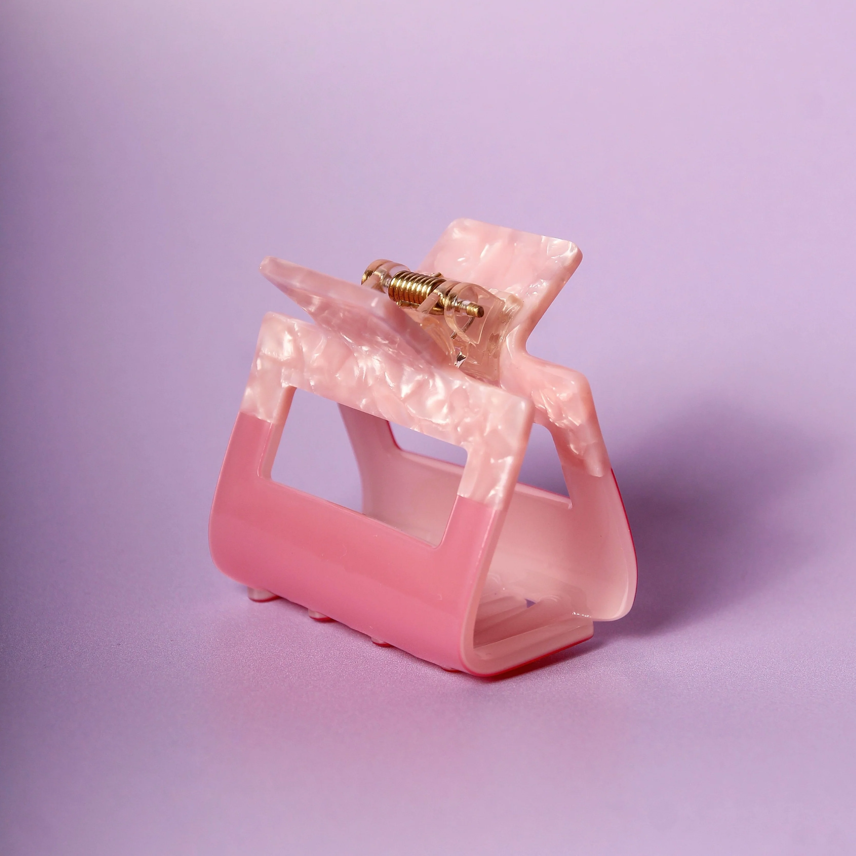 Only Curls Claw Clip (Square) - Pink - Image 2