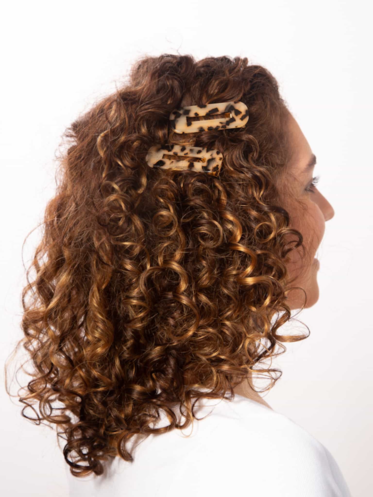 Only Curls Crocodile Hair Clips - Tort Speckle