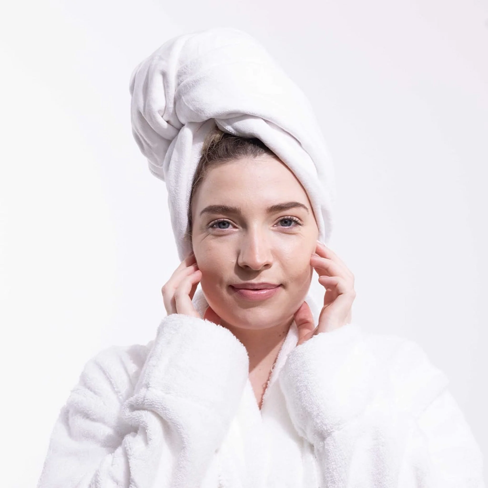 Only Curls Towel Turban - White - Image 2