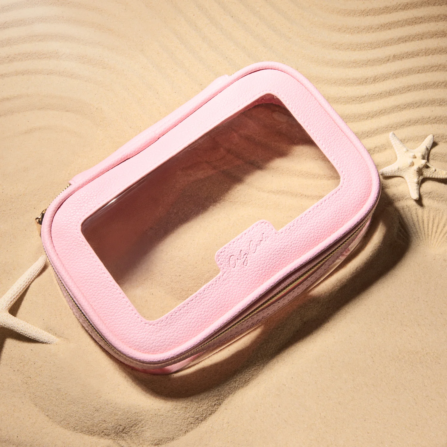 Powder Pink Travel Wash Bag - Image 2