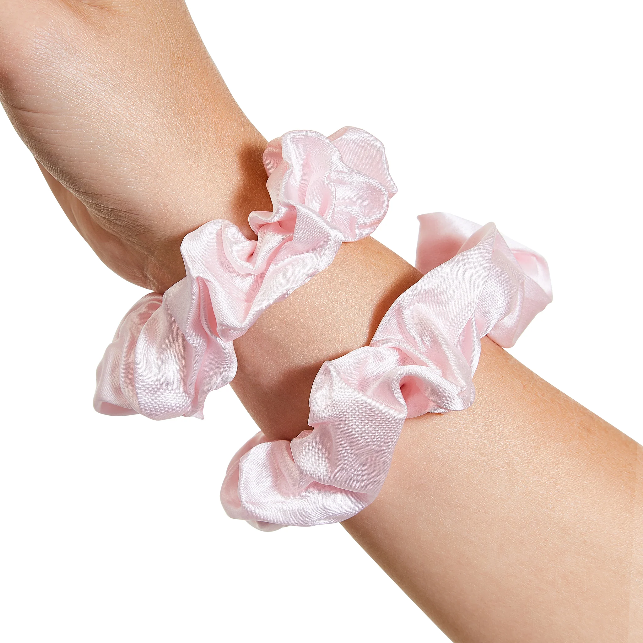 Only Curls Silk Scrunchies Pink - Image 2