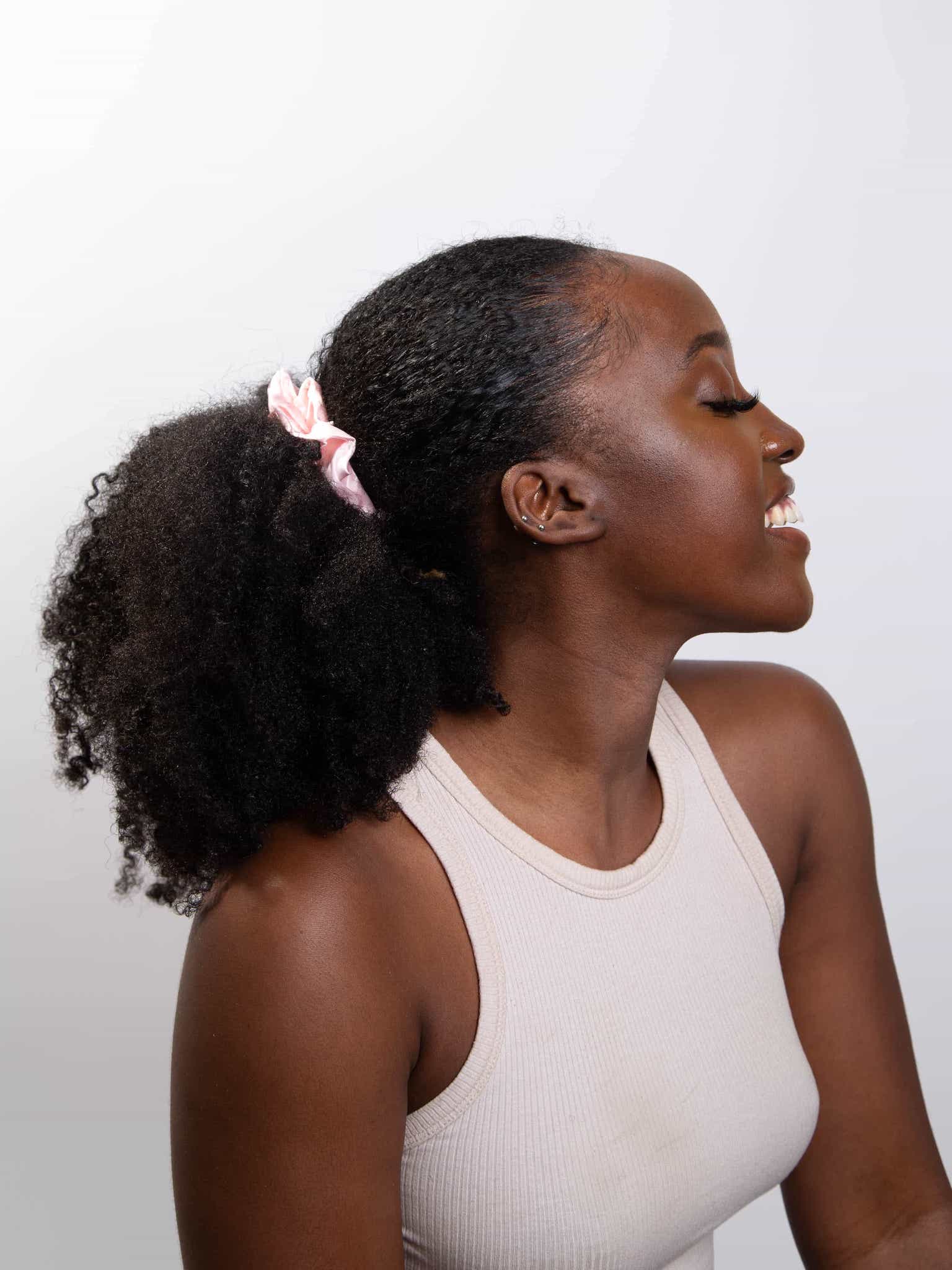 Only Curls Silk Scrunchies Pink - Image 3